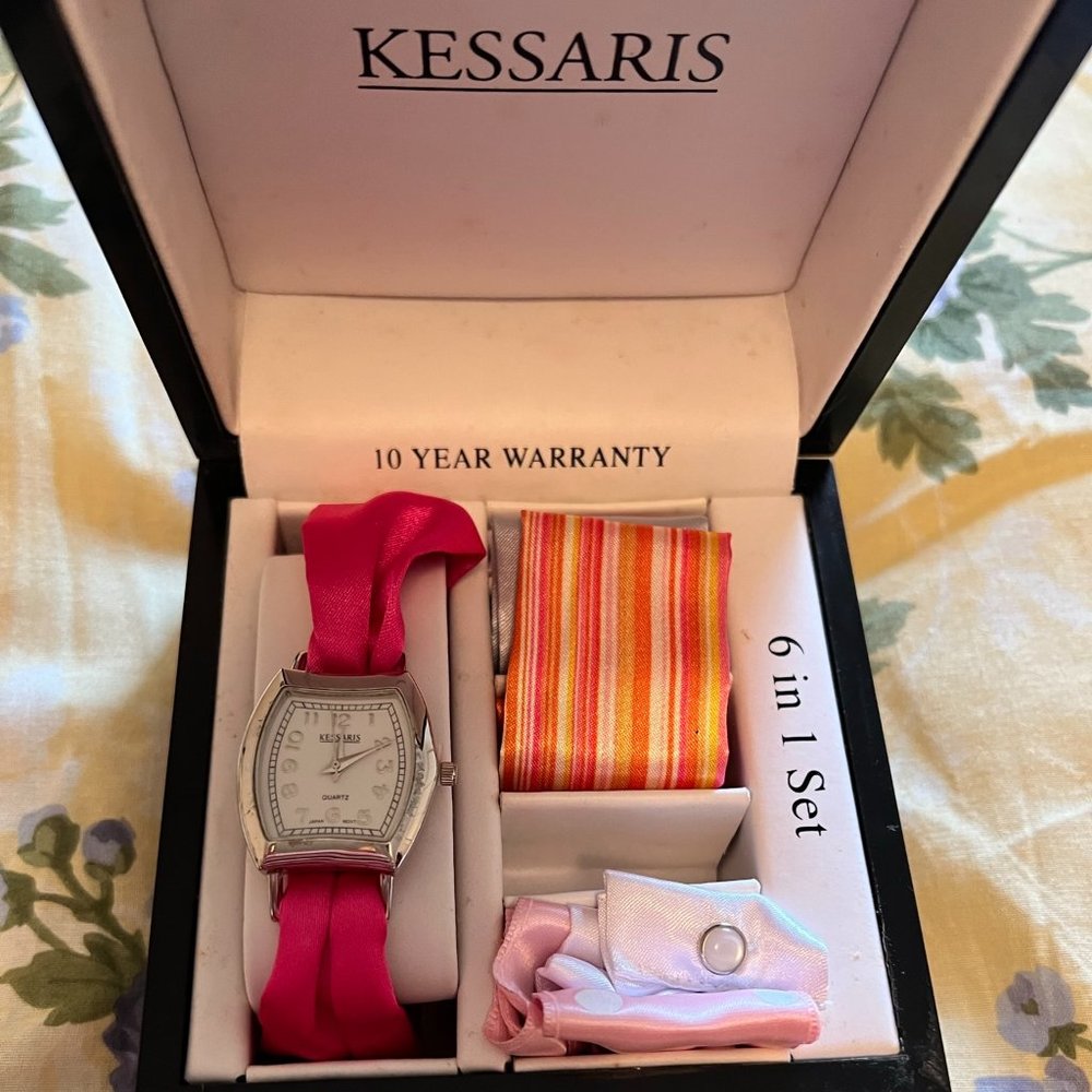 Kessaris Watch Set with Additional Fabric Watch Bands